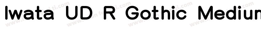 Iwata UD R Gothic Medium字体转换